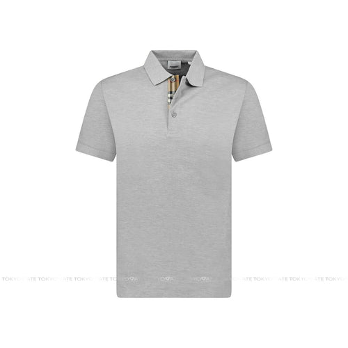 Áo polo Burberry 8092273 Hartford Pale Grey Melange Slim Fit