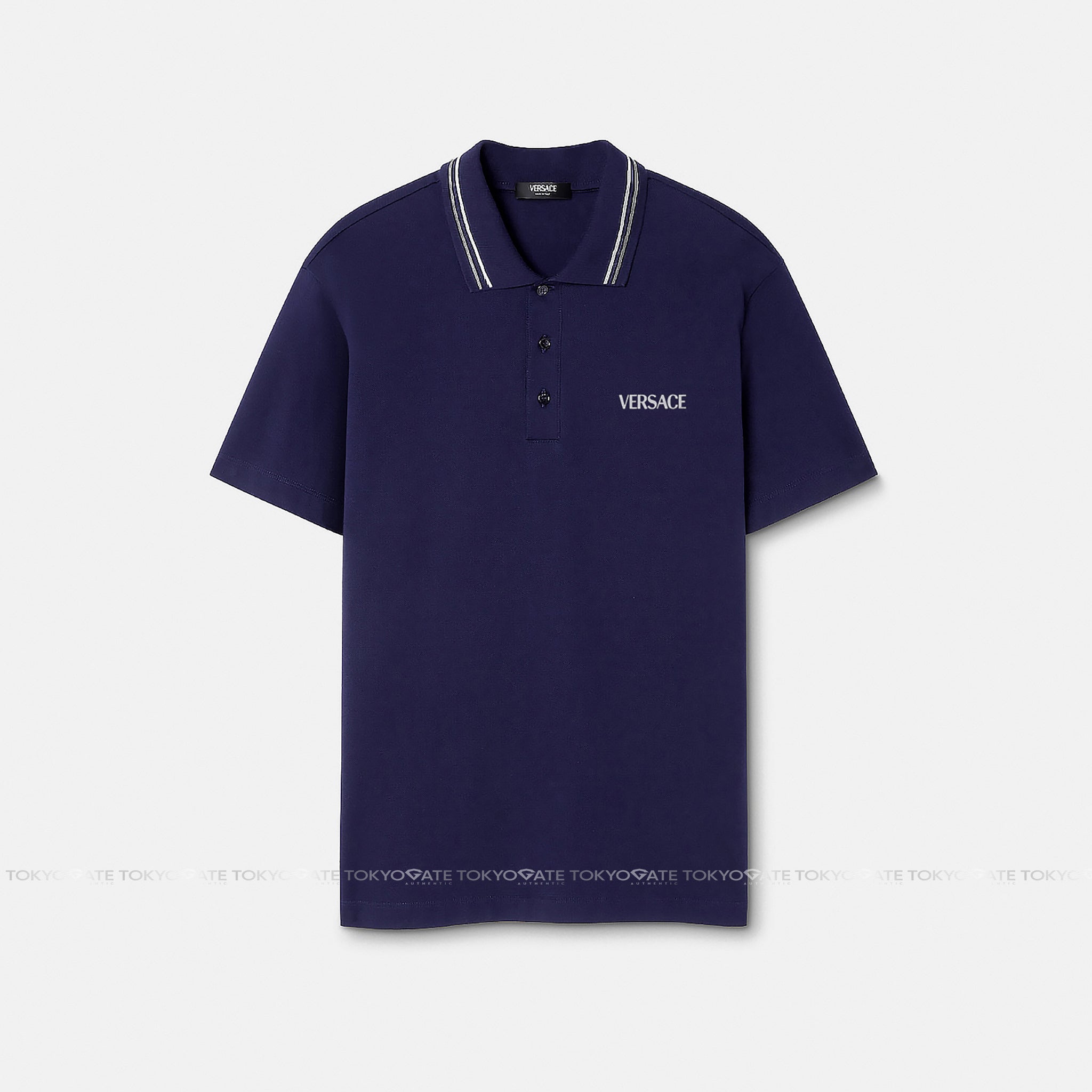 Áo polo Versace 1011851 1A14049 Navy Regular Fit