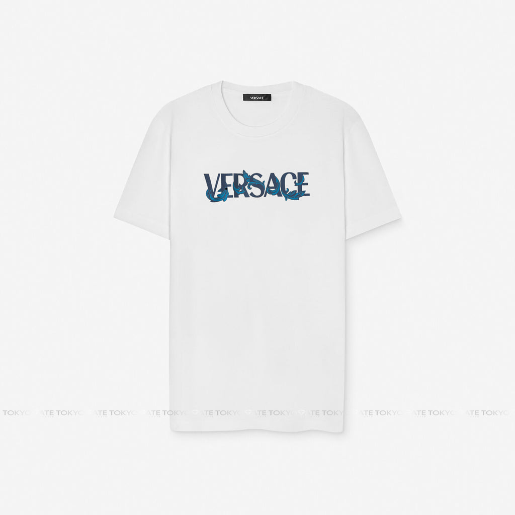 Áo phông Versace 1014427 1A16040 In White Regular Fit