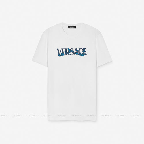 Áo phông Versace 1014427 1A16040 In White Regular Fit
