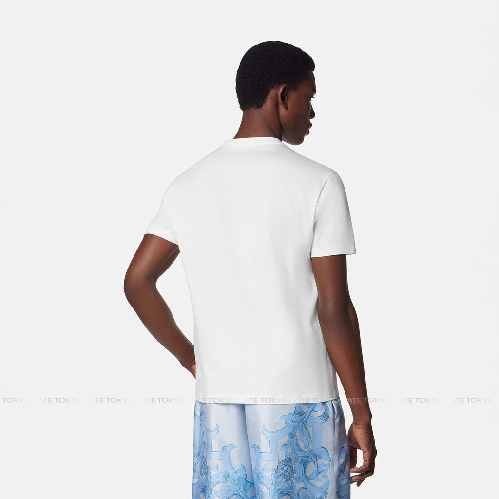 Áo phông Versace 1014427 1A16040 In White Regular Fit