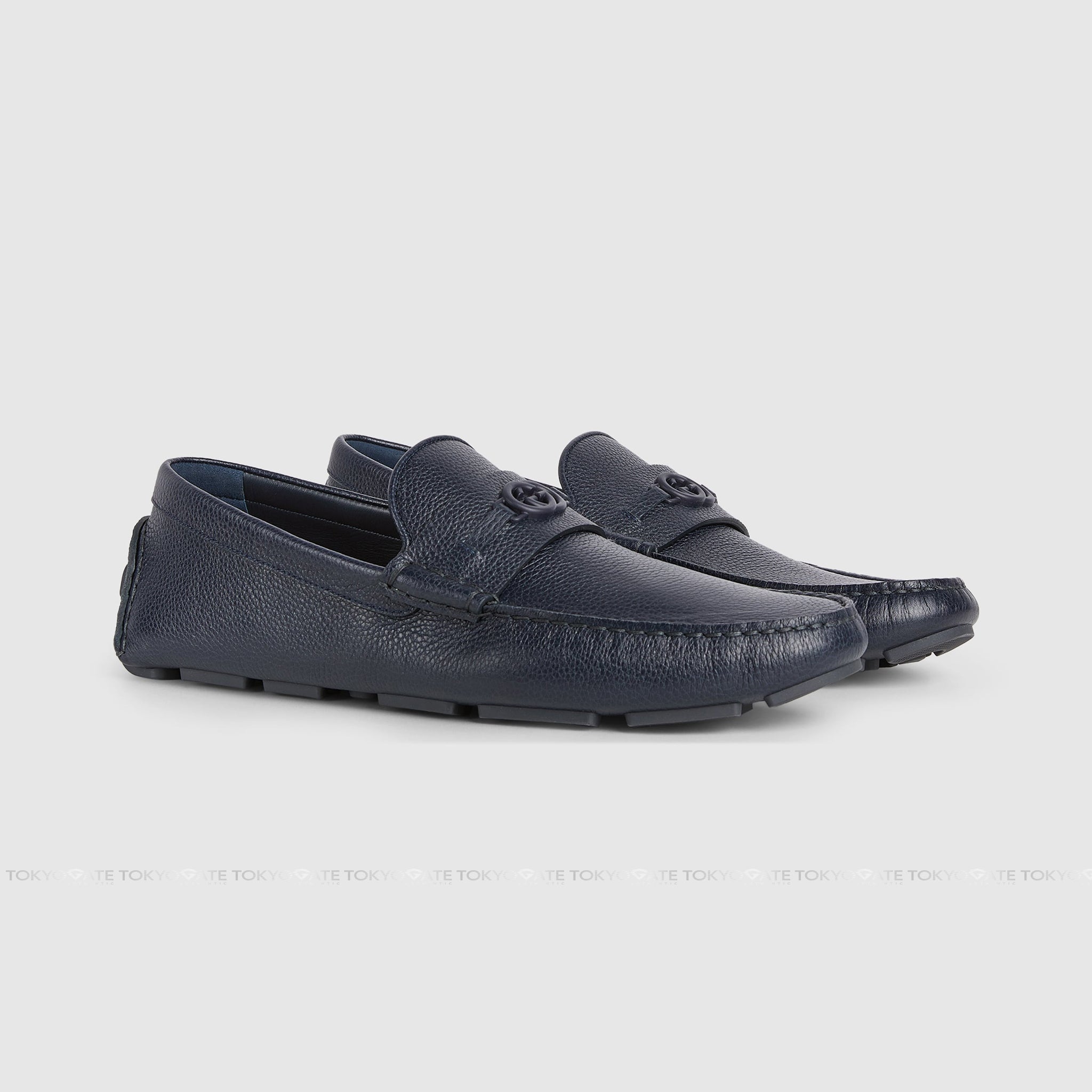 Giày Gucci 820658 AAEFR 4009 Havel Driver Loafer Navy
