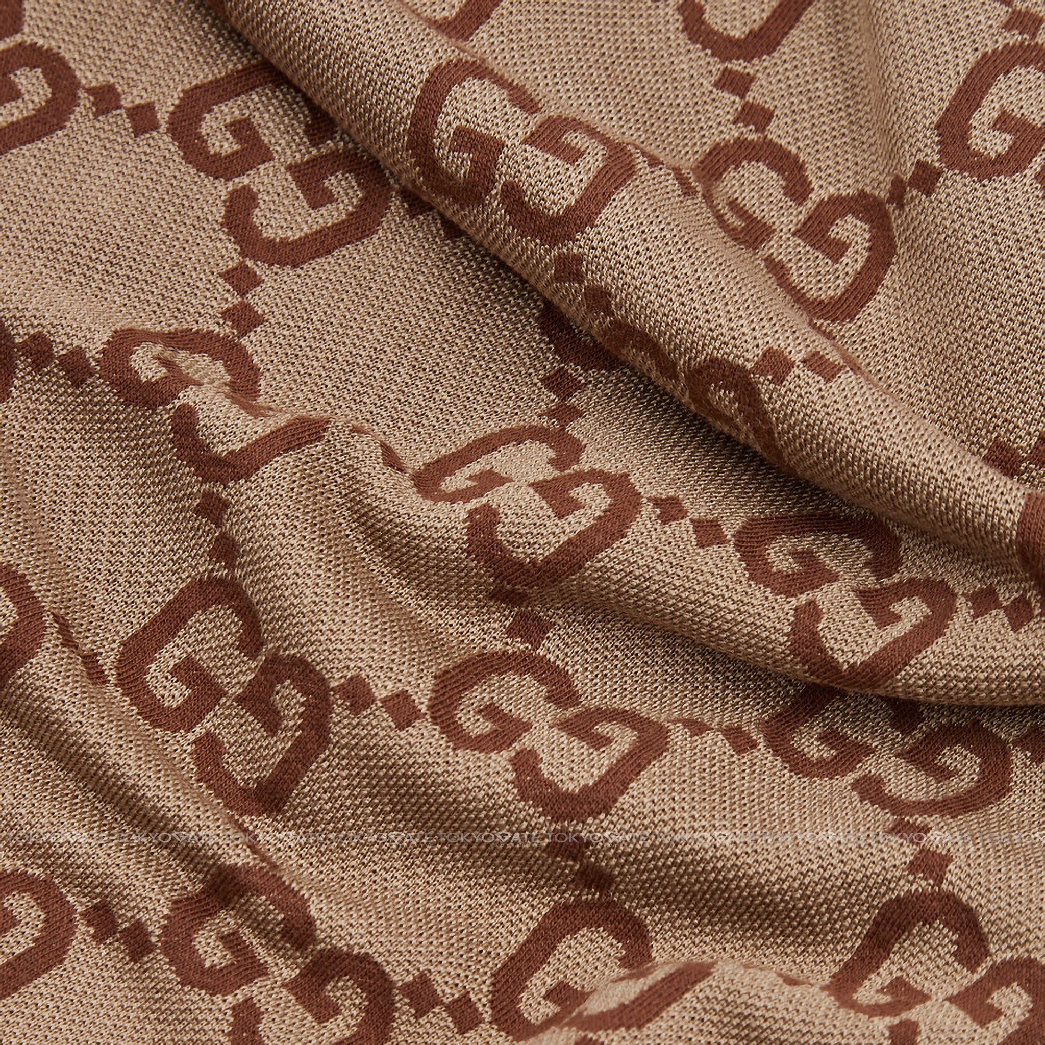 Áo polo Gucci 742384 XJFGU 2270 Cotton Silk Beige Regular Fit
