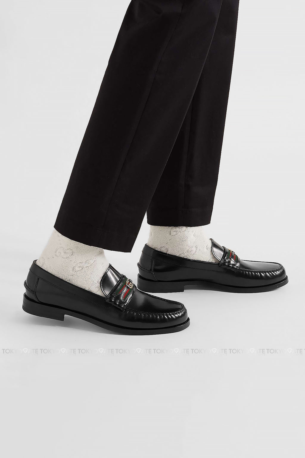 Giày Gucci Double G 644724 17X101060 Black Leather Loafers