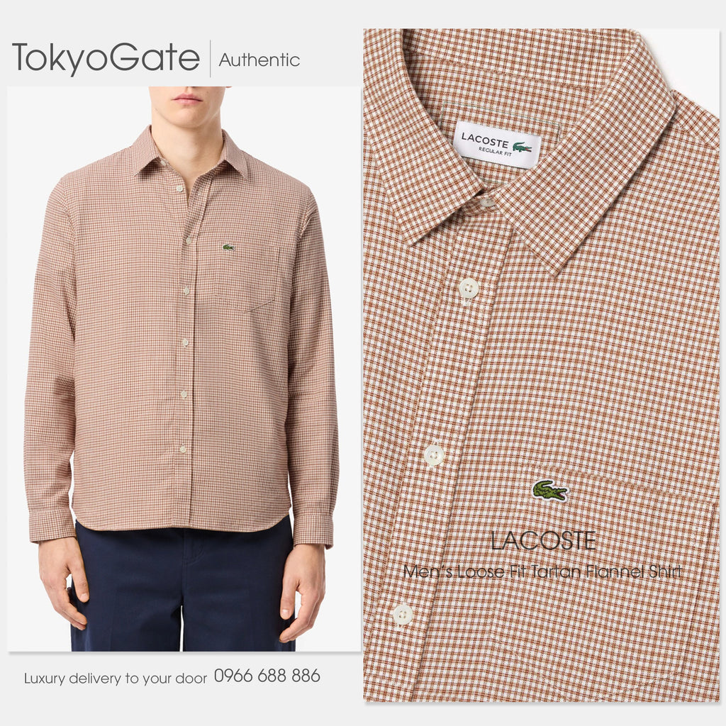 Áo Sơ Mi Lacoste Plaid Shirt CH7548 2UG Regular Fit