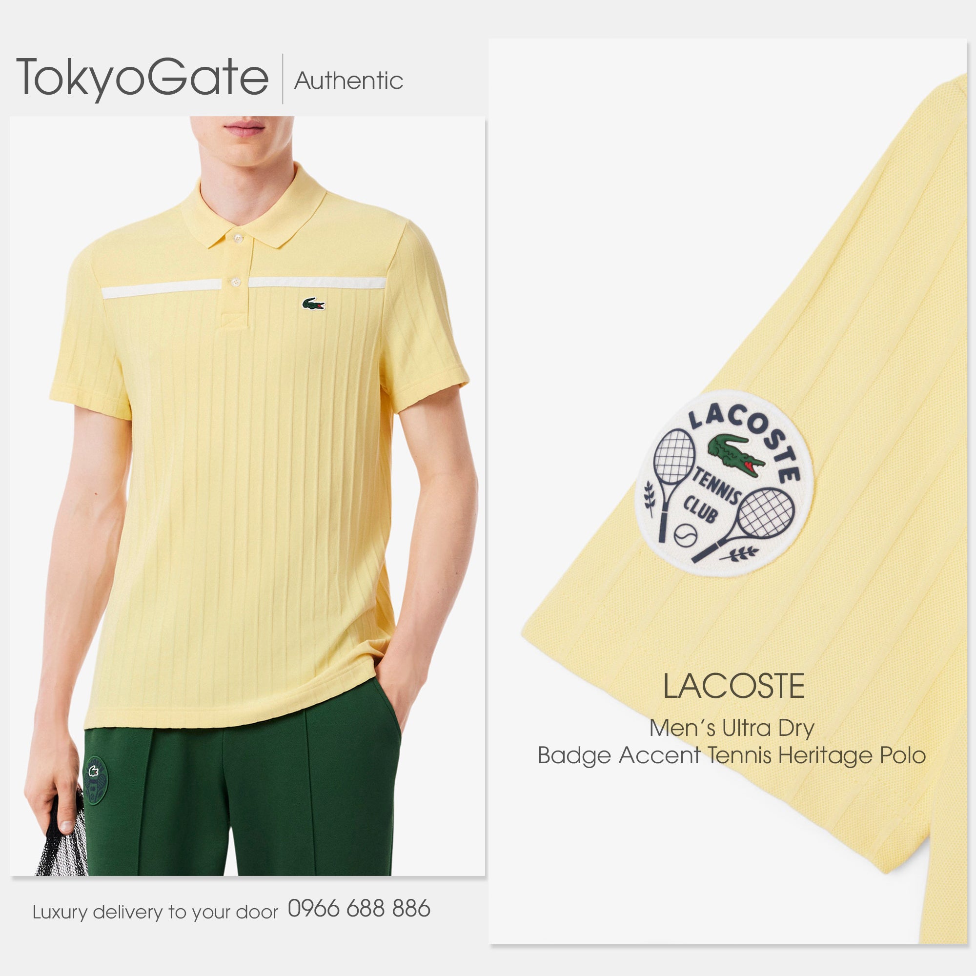 Áo polo Lacoste DH8960 KCD Regular Fit