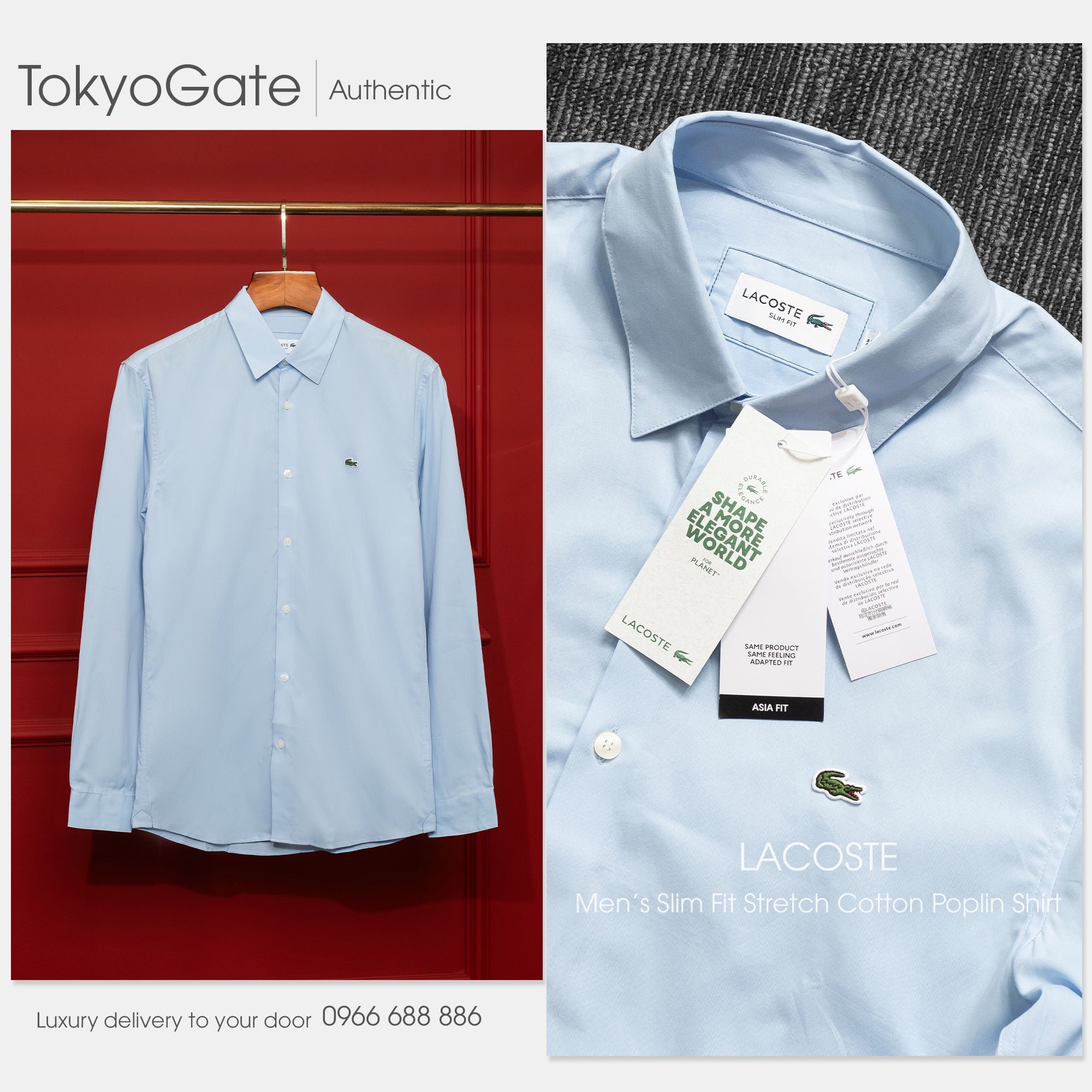 Áo sơ mi Lacoste CH6282 HBP Slim Fit