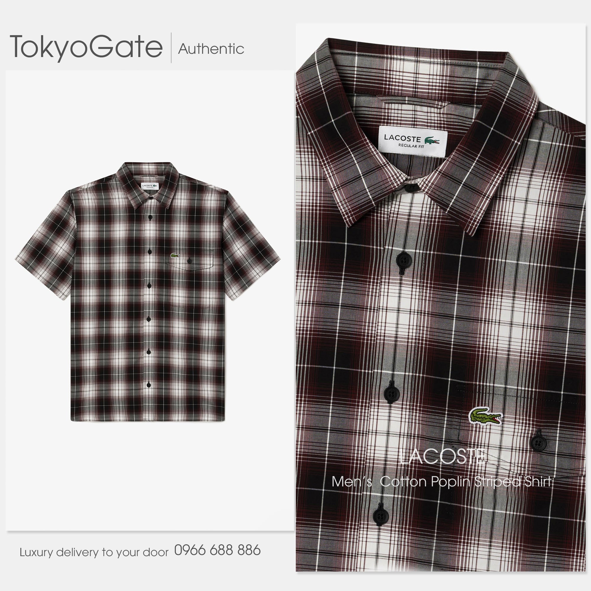 Áo sơ mi Lacoste CH6730 IBP Regular Fit