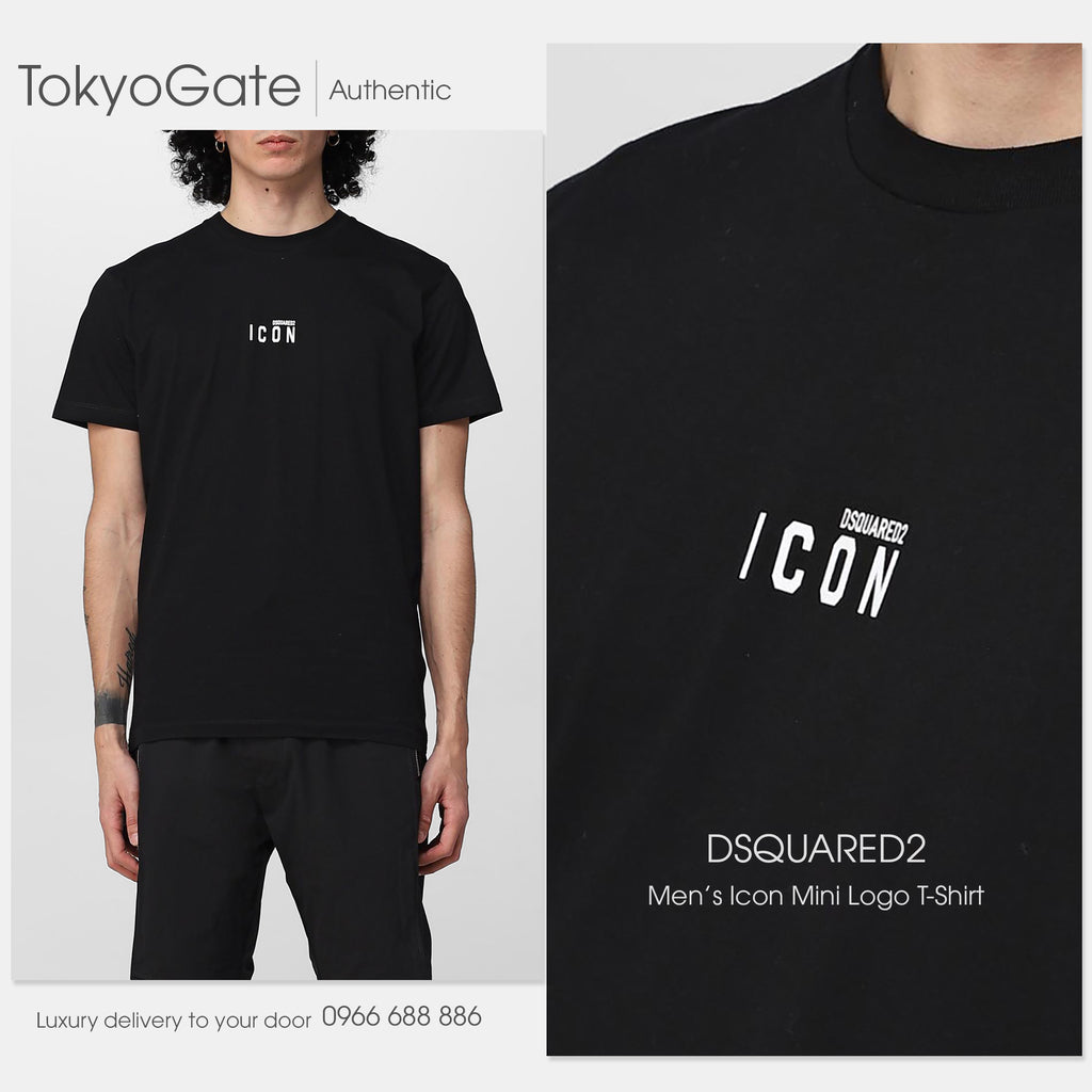 Áo phông Dsquared2 S79GC0010 Icon Spray Logo T-Shirt Black