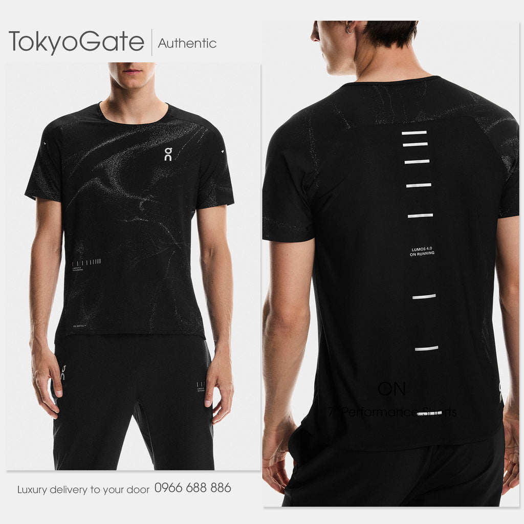 Áo phông ON Running Performance T-Lumos Black