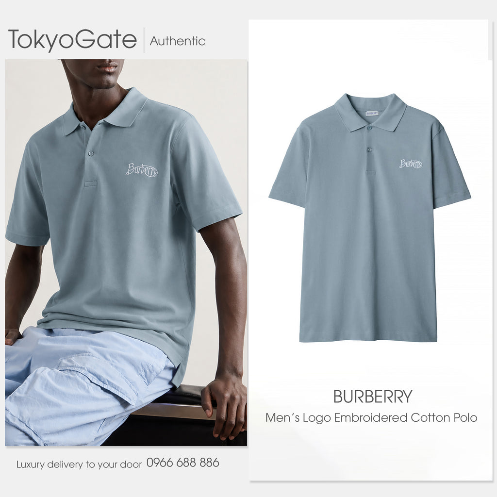 Áo polo Burberry 8097527 W24 MW FOR Gale Slim Fit