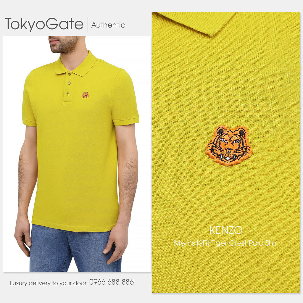 Áo polo Kenzo PFA65PO0014PU 59 Green K-Fit