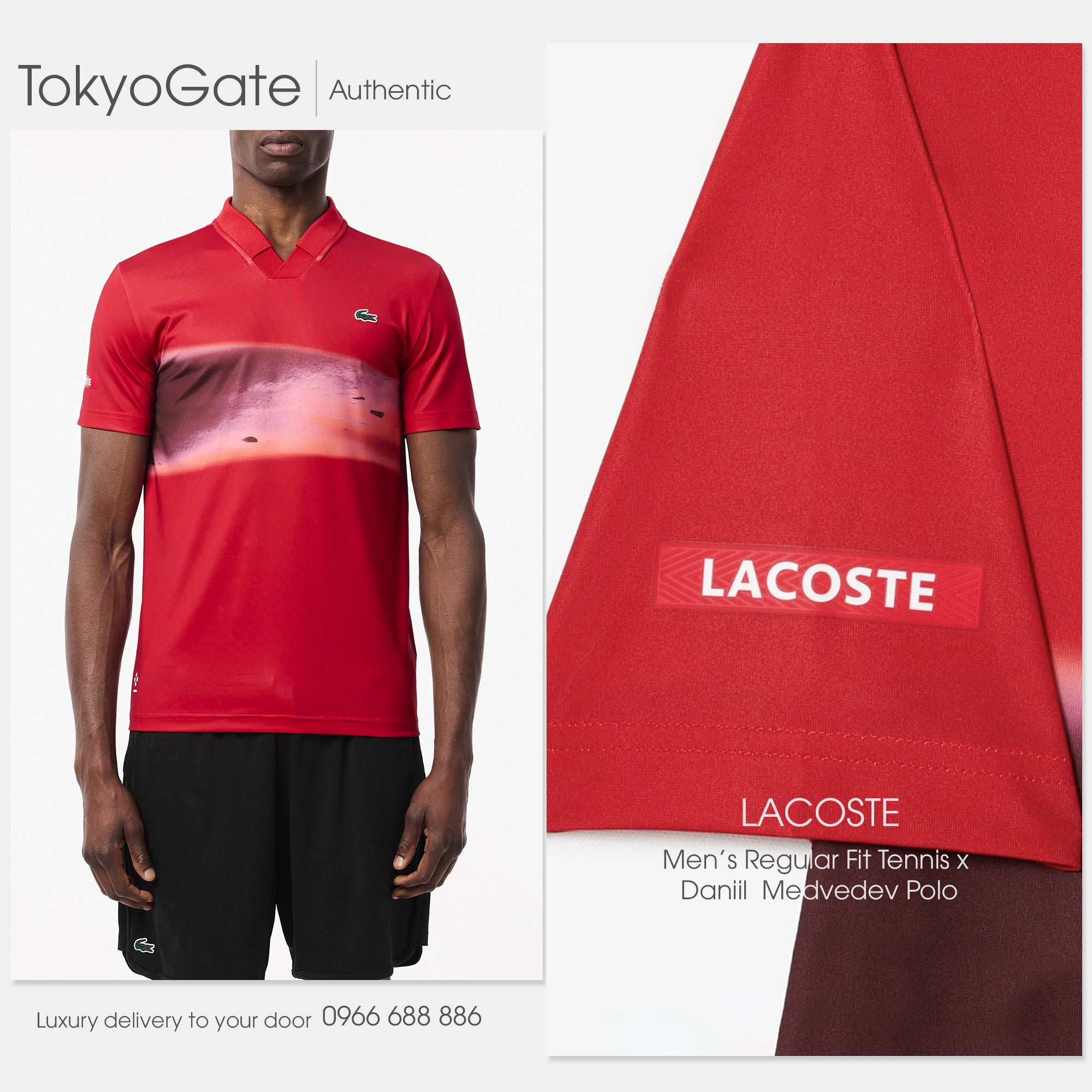 Áo polo Lacoste DH2526 240 Slim Fit