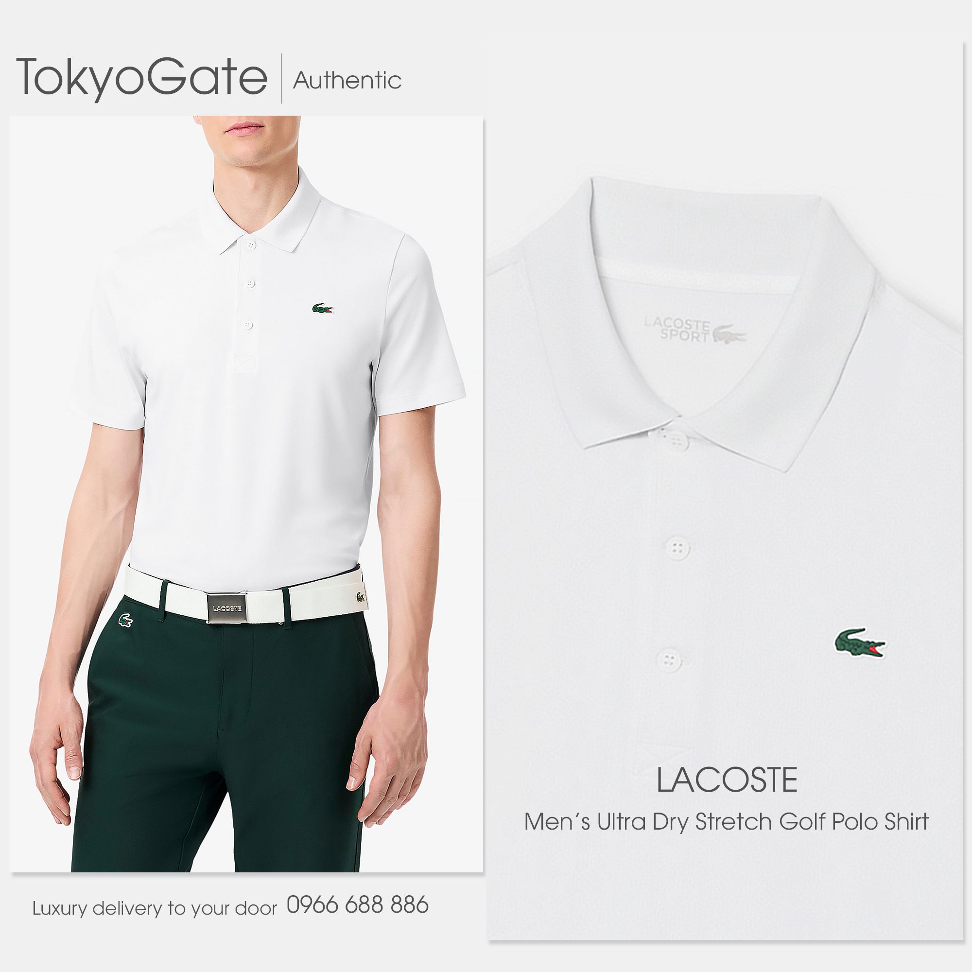 Áo polo Lacoste DH3189 001 Regular Fit