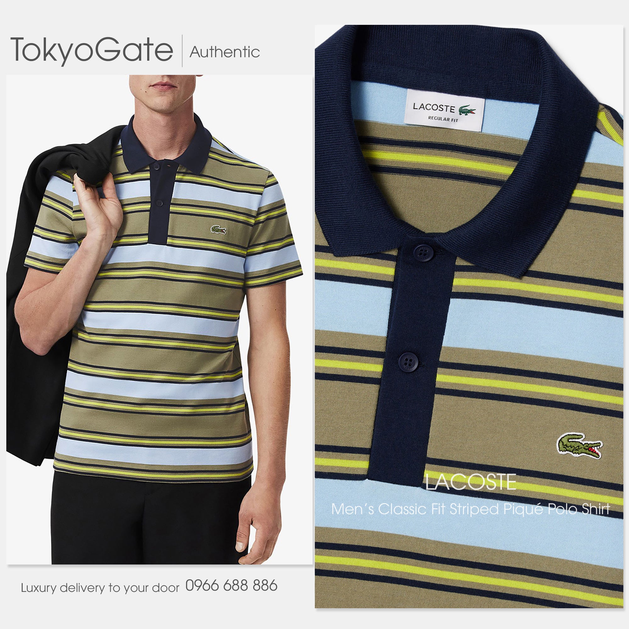 Áo polo Lacoste DH8521 IBC Regular Fit