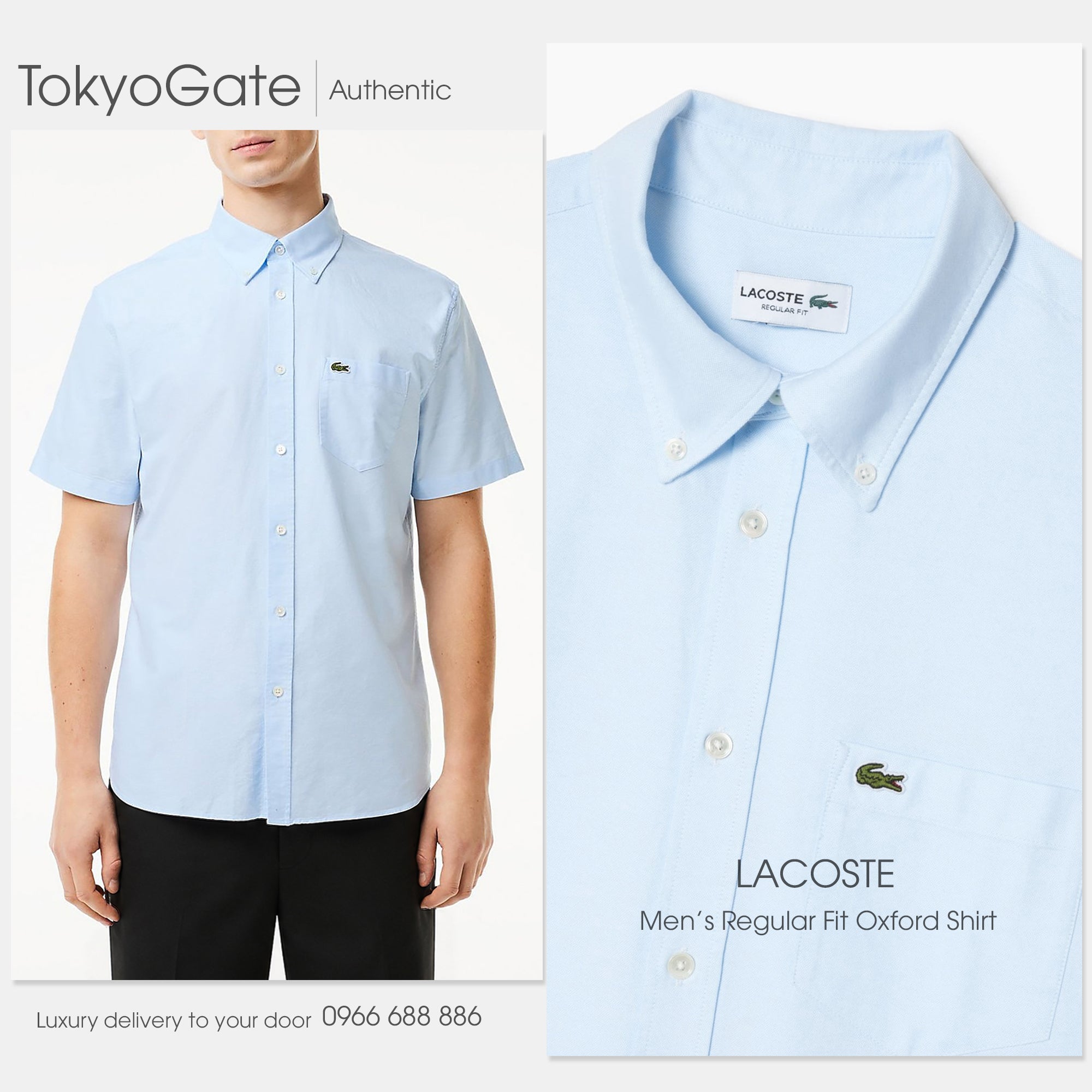 Áo sơ mi Lacoste CH1917 F6Z Regular Fit