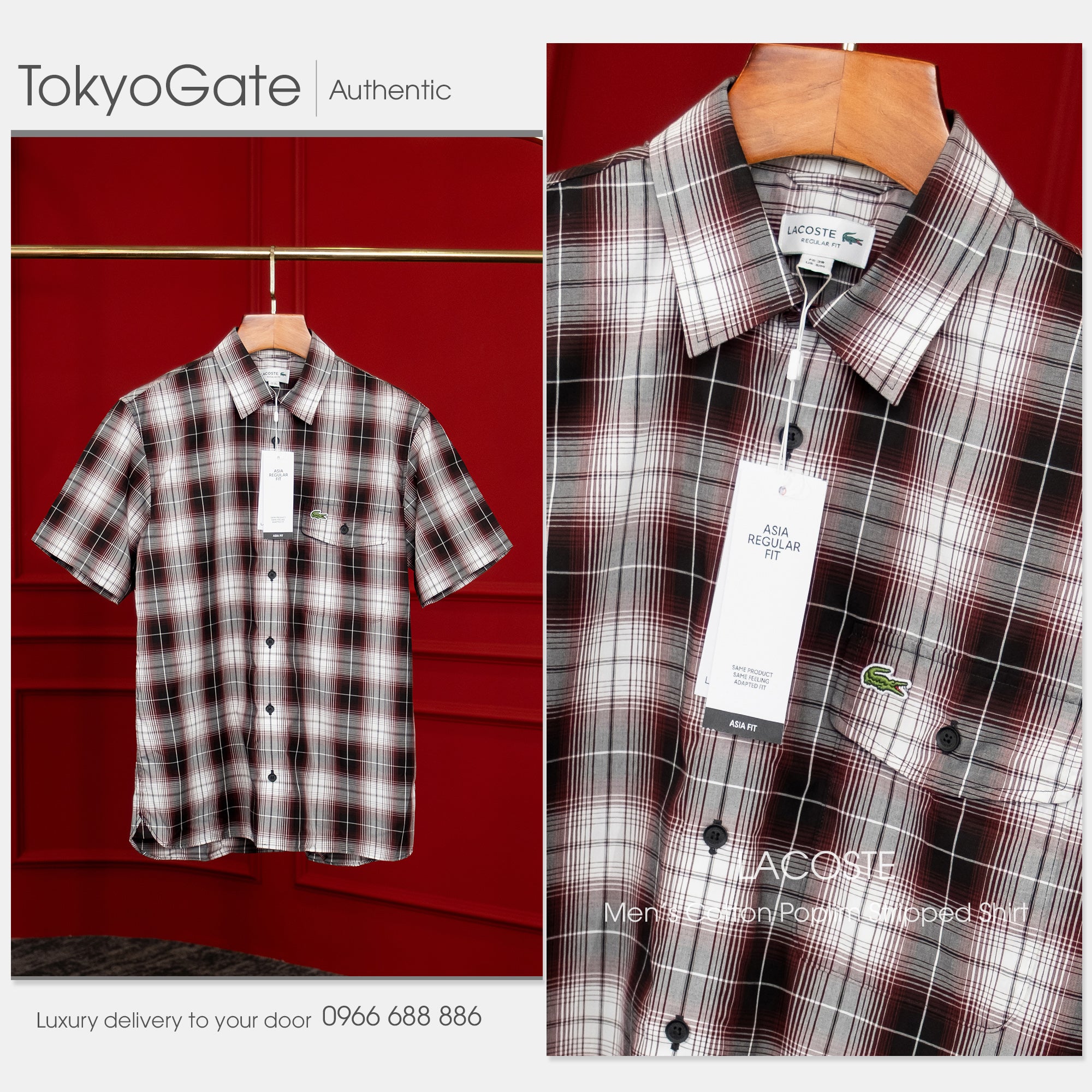 Áo sơ mi Lacoste CH6730 IBP Regular Fit