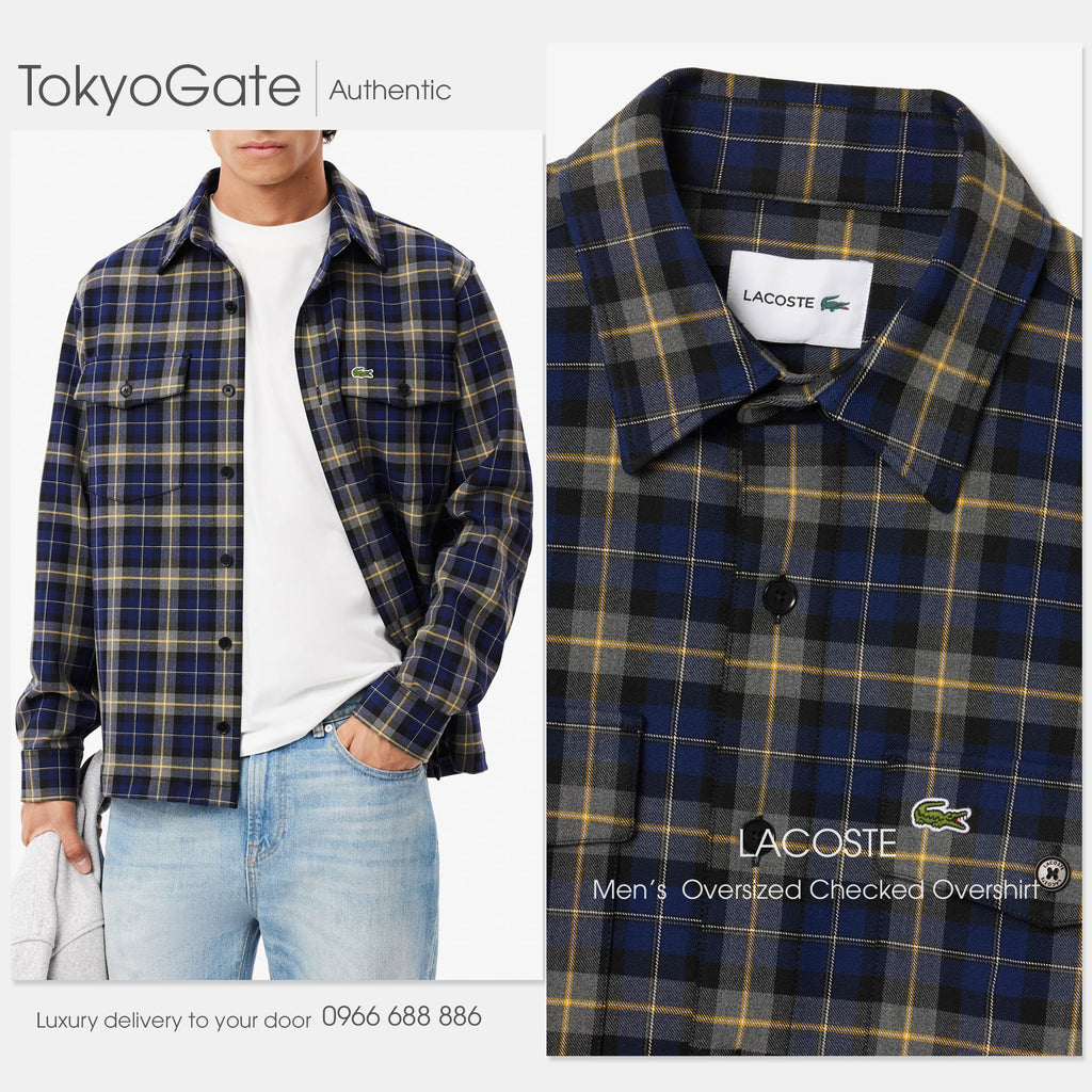 Áo sơ mi Lacoste CH7209 QRN Oversized Fit