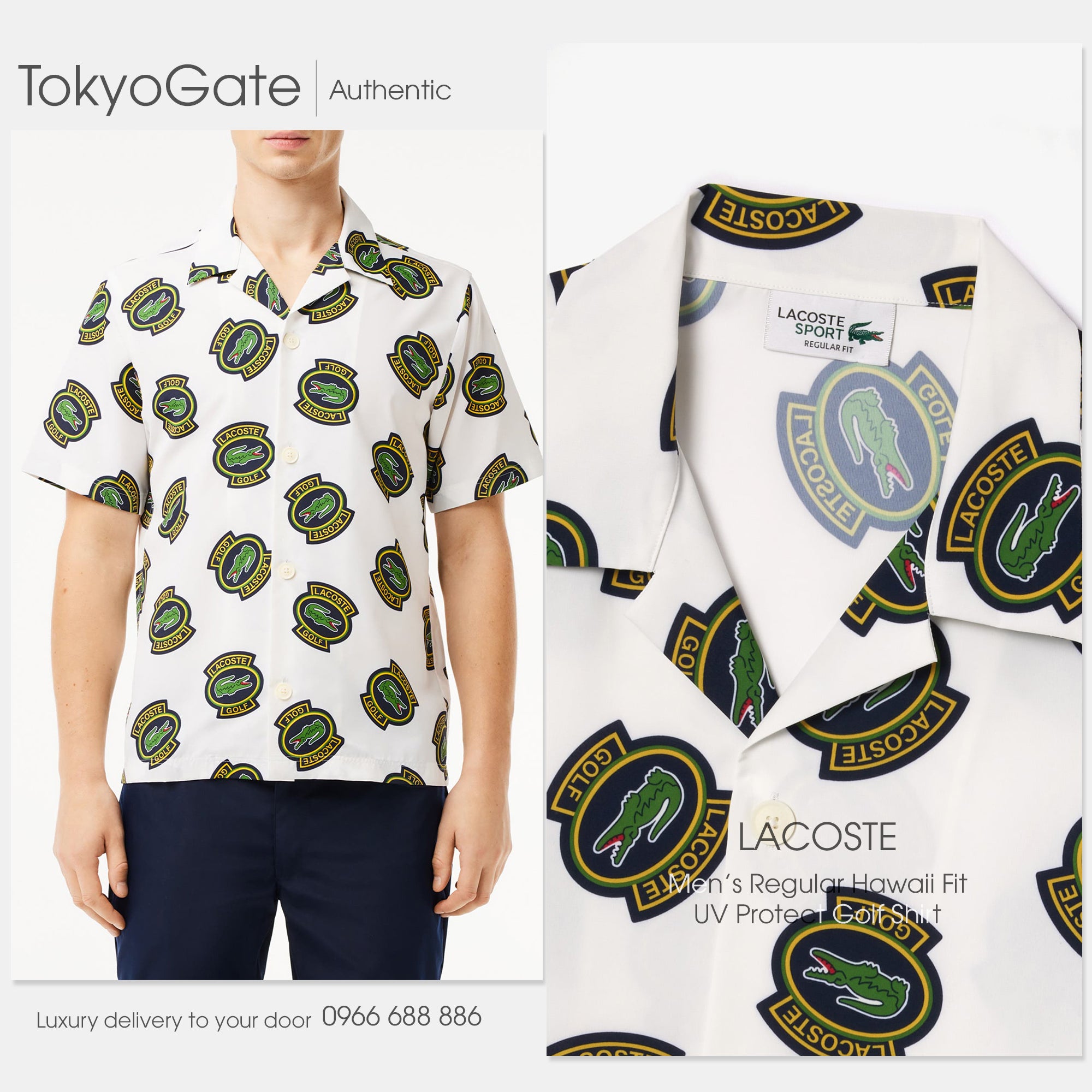 Áo sơ mi Lacoste CH7568 IQH Regular Fit