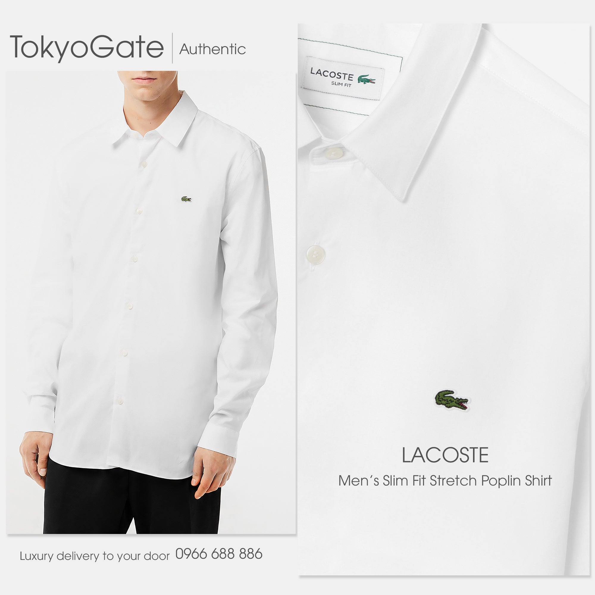 Áo sơ mi Lacoste CH6282 001 Slim Fit