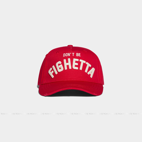 Mũ lưỡi trai Dsquared2 BCM0523 "Don't Be Fighetta" Baseball Cap Red - FreeSize