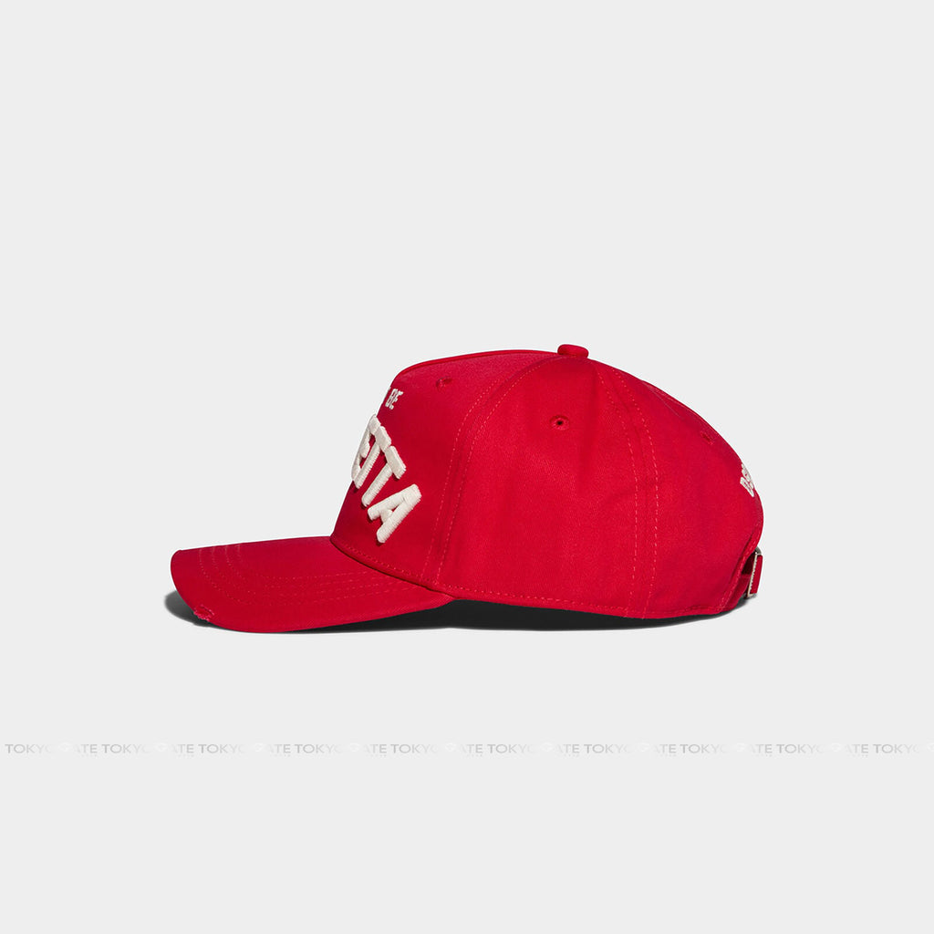 Mũ lưỡi trai Dsquared2 BCM0523 "Don't Be Fighetta" Baseball Cap Red - FreeSize