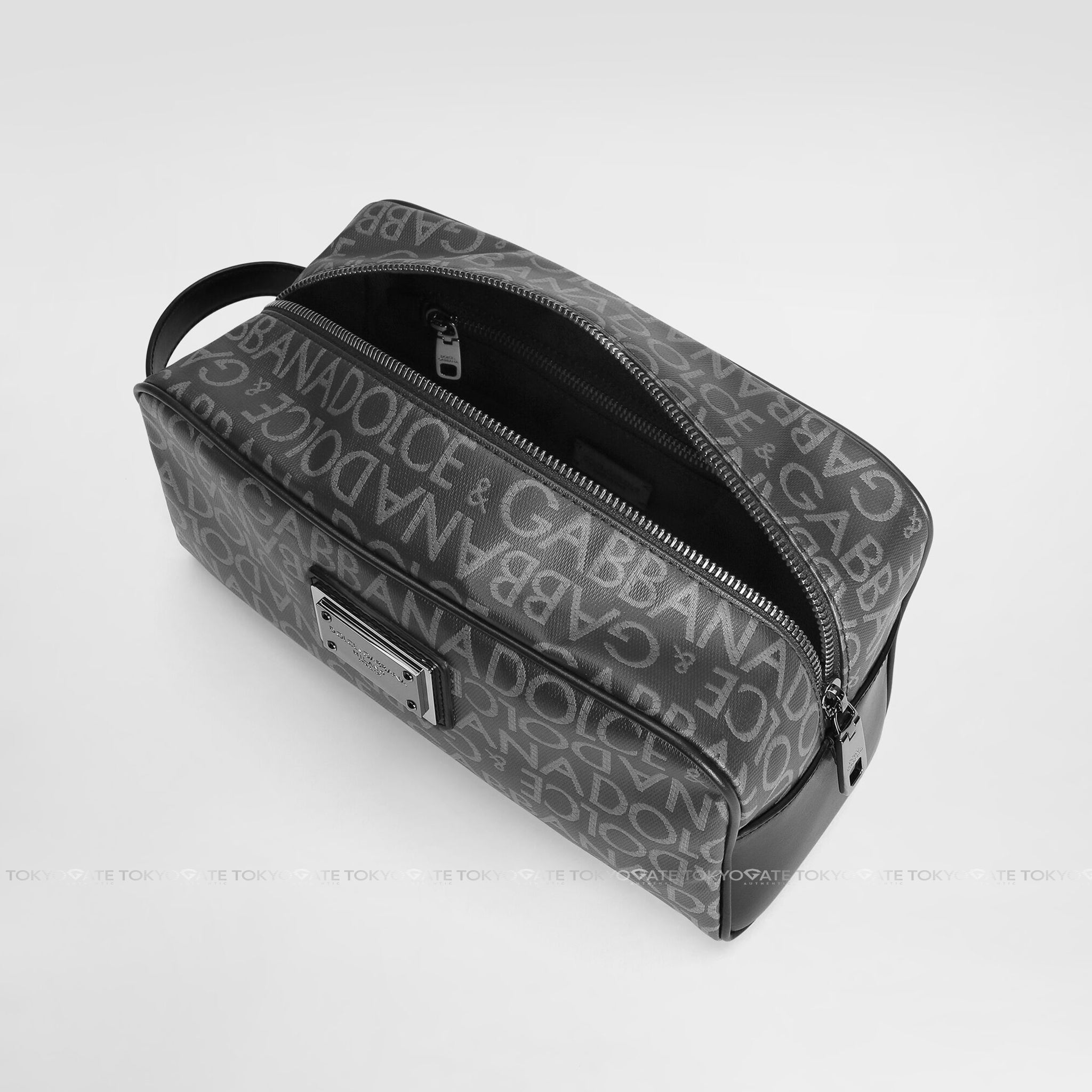 Clutch D&G BT0989AJ705 Jacquard Toiletry Bag Black