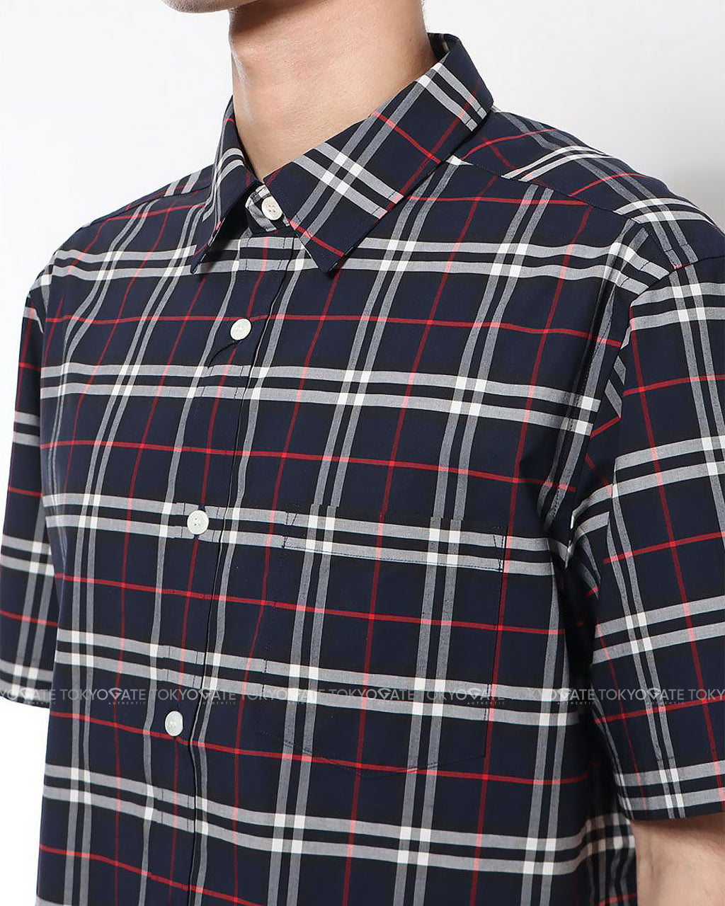 Áo sơ mi Burberry 8007182 George Navy Slim Fit