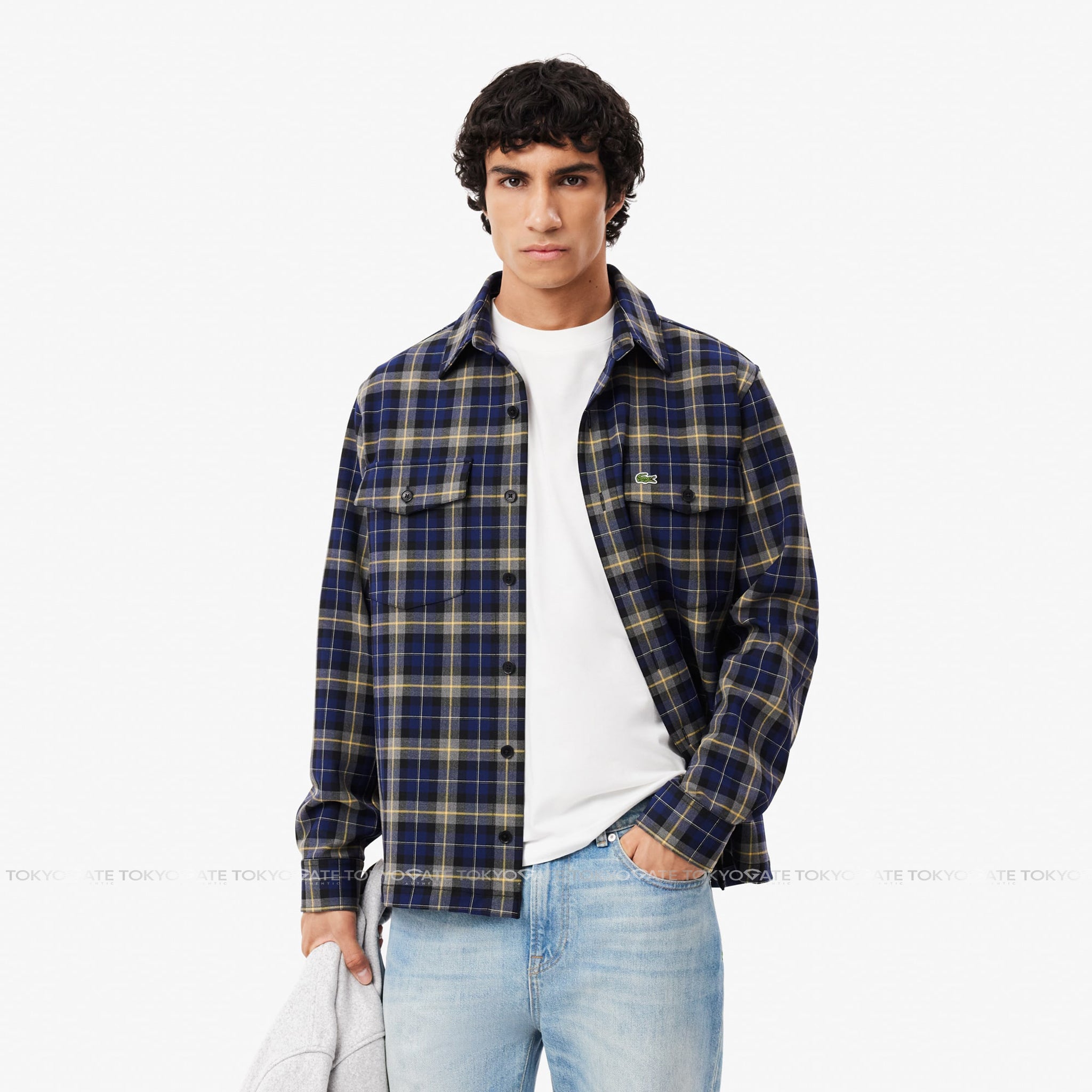 Áo sơ mi Lacoste CH7209 QRN Oversized Fit