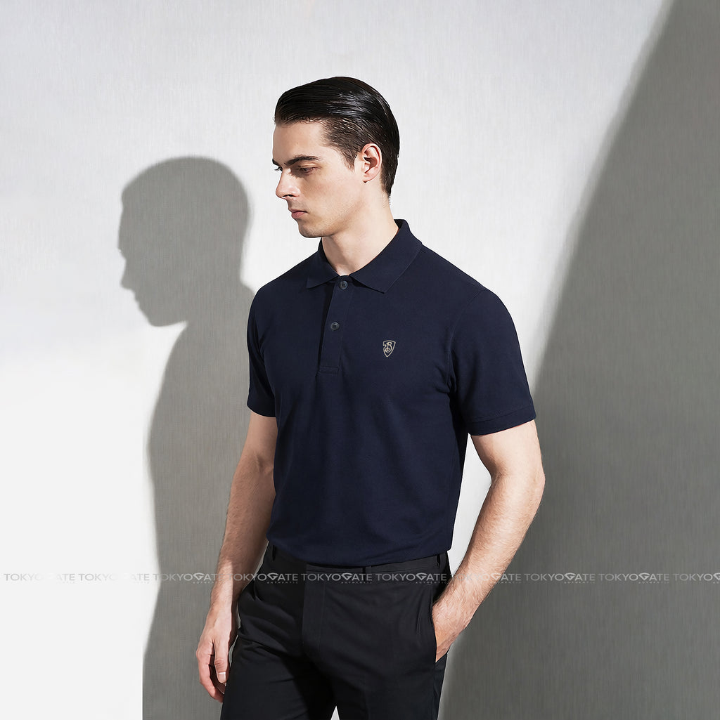 Áo polo Burberry 8099895 SS W24 MW SIC Coal Slim Fit