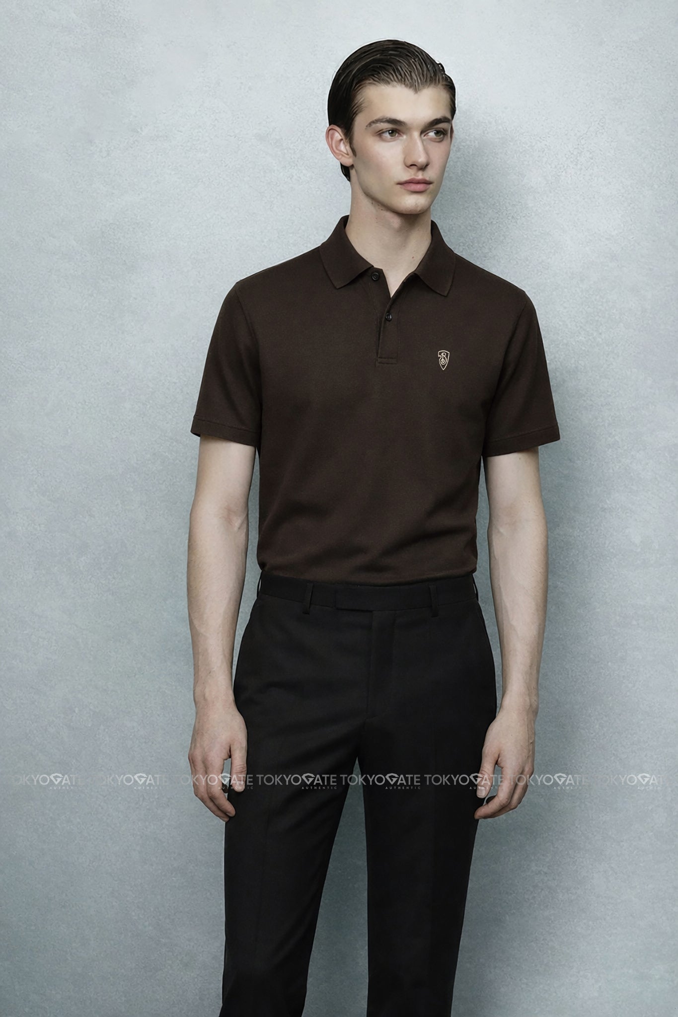 Áo polo Burberry SS W24 MW SIC Shadow Slim Fit