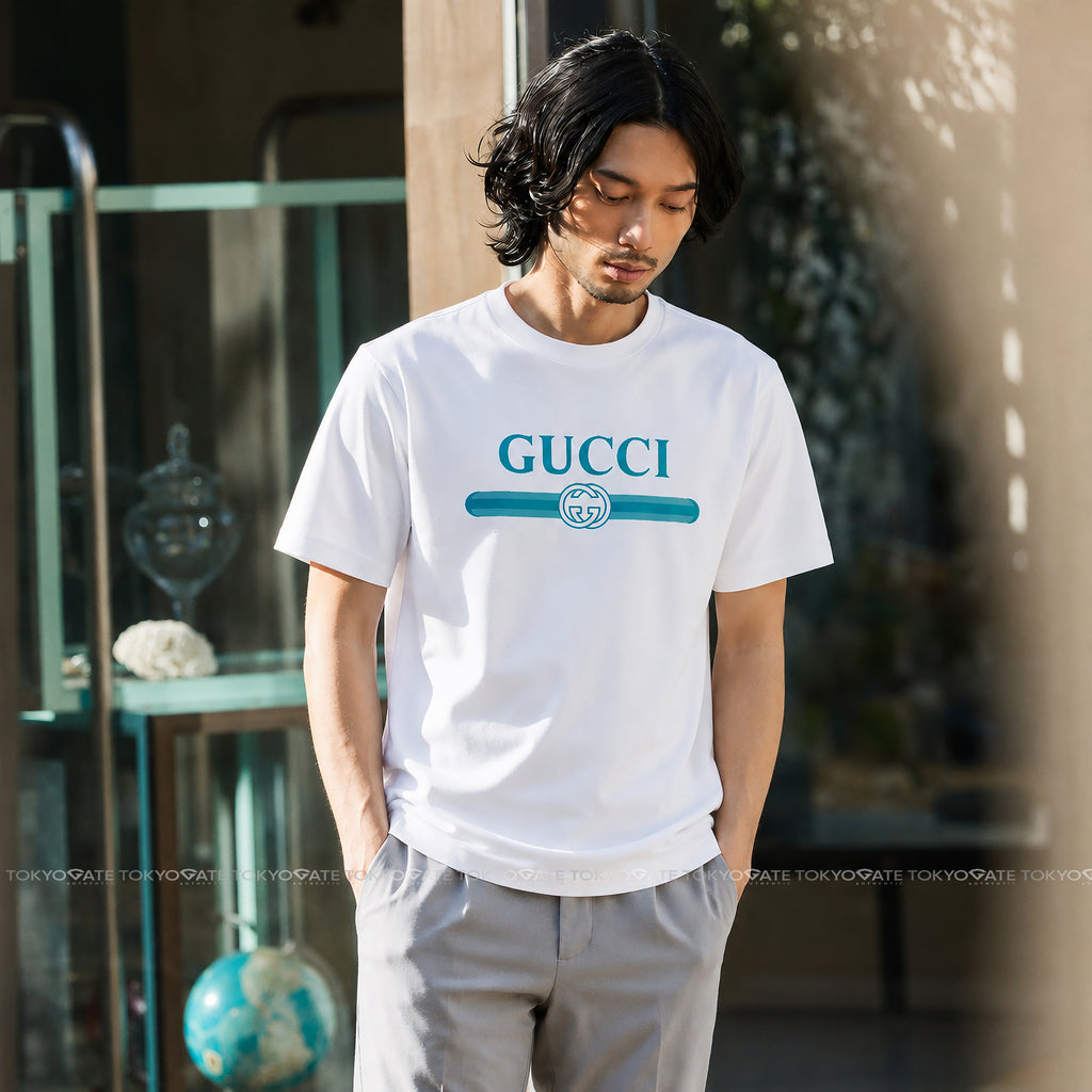 Áo phông Gucci 837959 XJHJR 9692 Cotton Jersey T-Shirt White Regular Fit