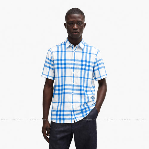Áo sơ mi Burberry 8092941 Claverdon Sky Blue Slim Fit