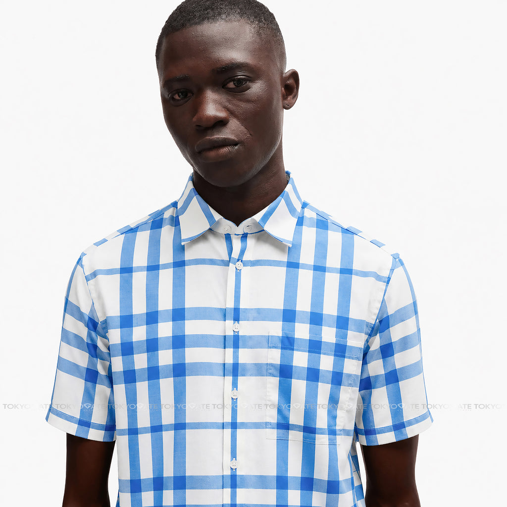 Áo sơ mi Burberry 8092941 Claverdon Sky Blue Slim Fit