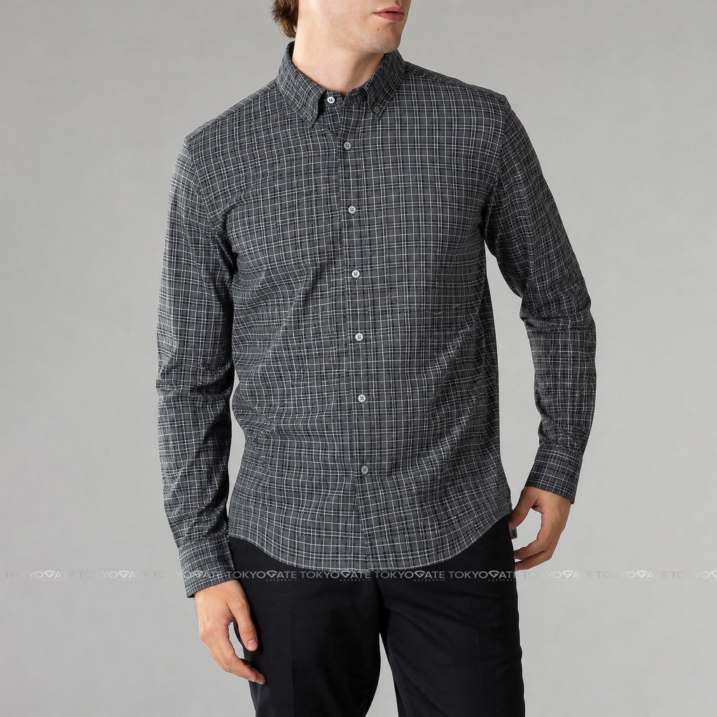 Áo sơ mi Burberry 8004027 Jameson Dark Grey Slim Fit