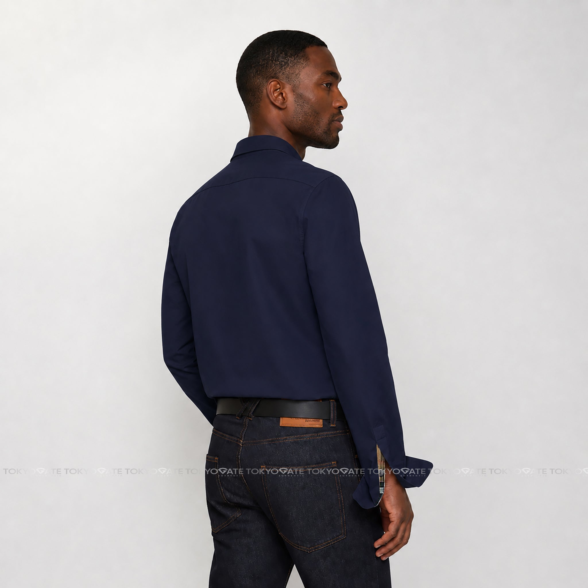 Áo sơ mi Burberry 8091431 Shefford Navy Black Slim Fit