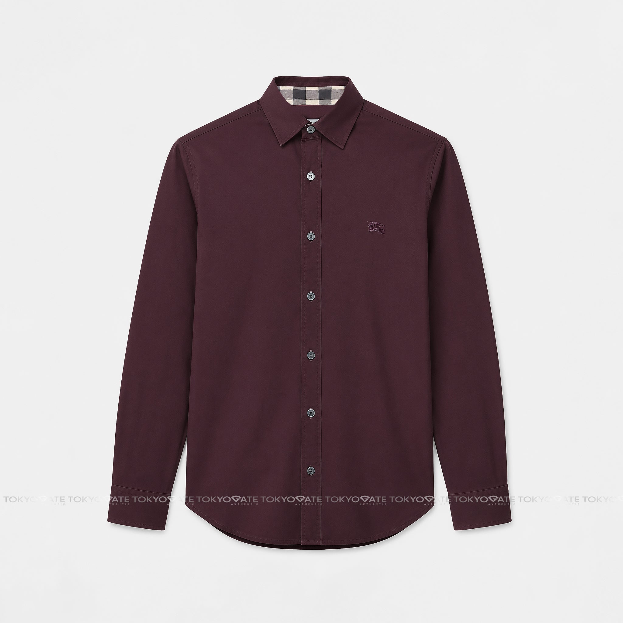 Áo sơ mi Burberry Cambirdge Oxblood Slim Fit