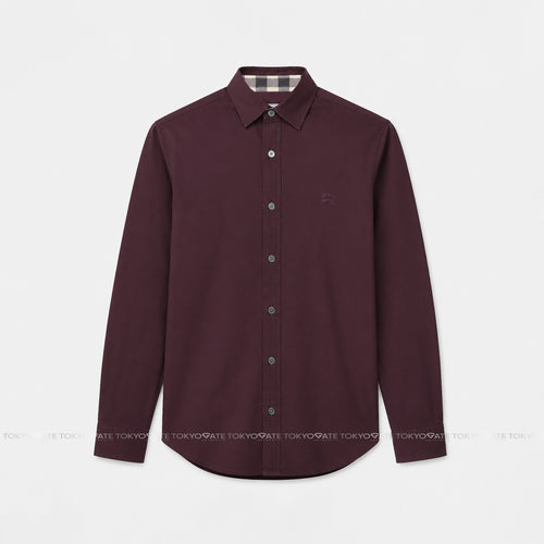 Áo sơ mi Burberry Cambirdge Oxblood Slim Fit
