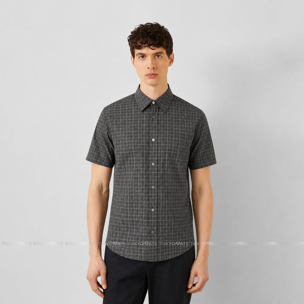 Áo sơ mi Burberry 8004229 Edward Grey IP Check Regular Fit