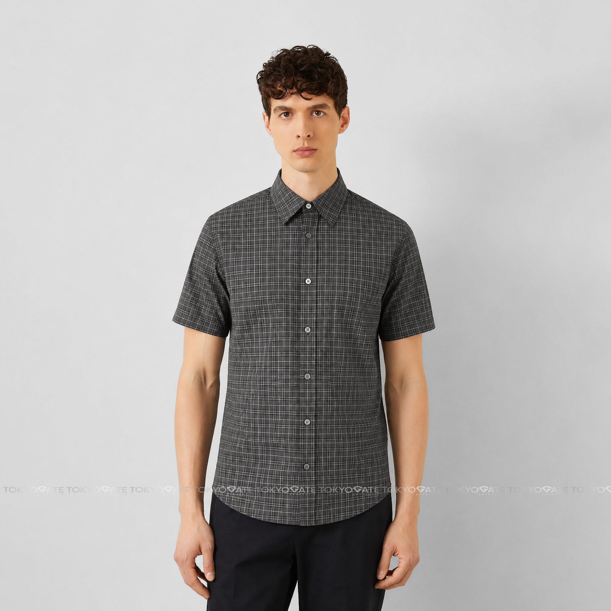 Áo sơ mi Burberry 8004229 Edward Grey IP Check Regular Fit
