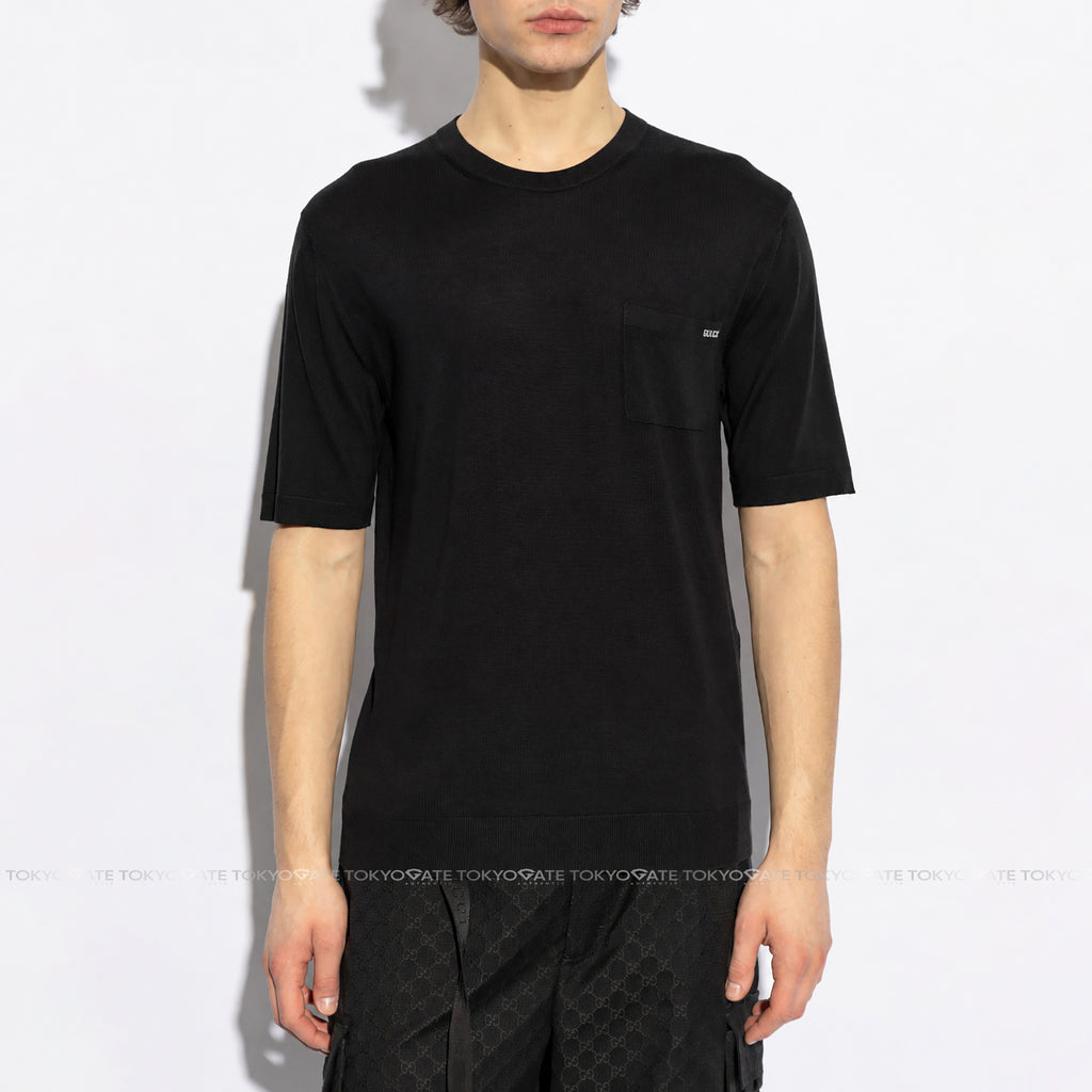 Áo len Gucci 824126 XKER2 1070 Fine Wool Knit Top Black