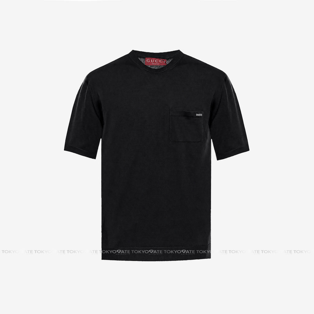 Áo len Gucci 824126 XKER2 1070 Fine Wool Knit Top Black