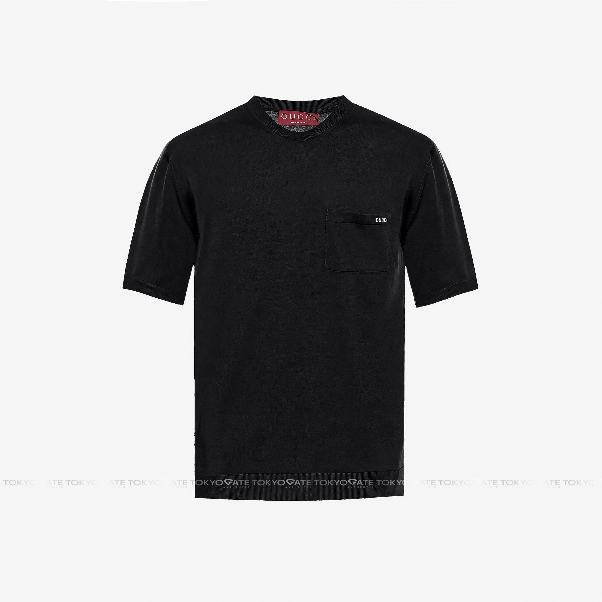 Áo len Gucci 824126 XKER2 1070 Fine Wool Knit Top Black