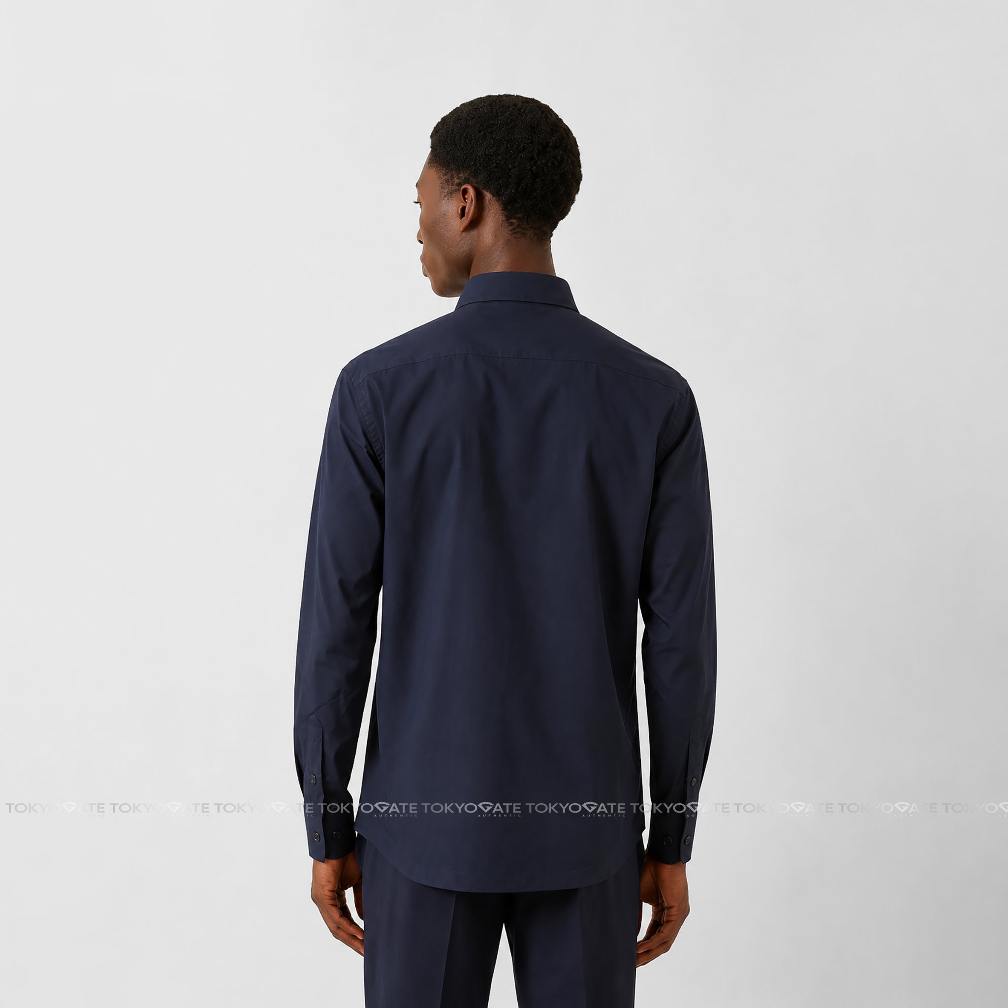Áo sơ mi Burberry 8017239 Silverton Navy Slim Fit
