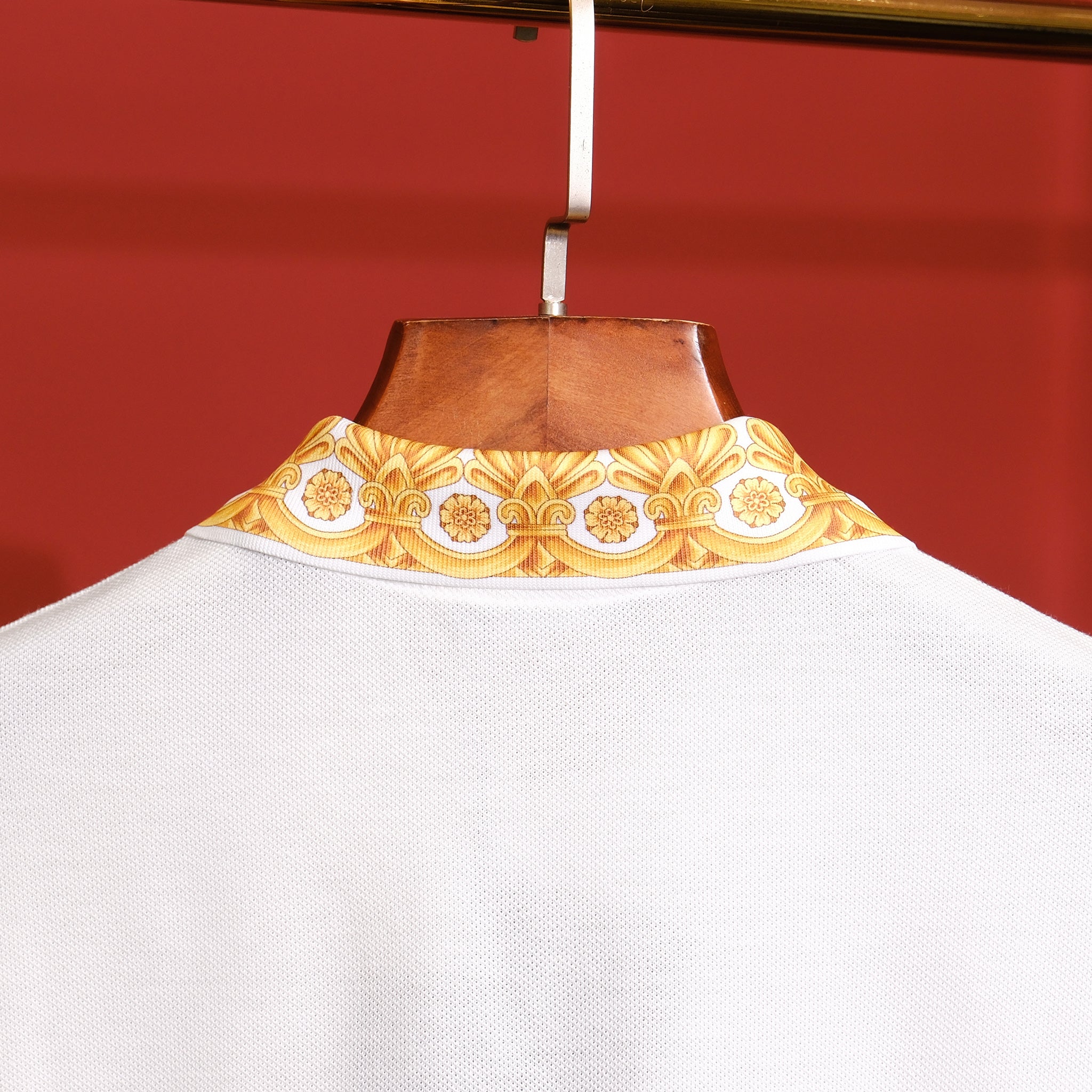 Áo polo Versace 1012260 1A10242 White Regular Fit