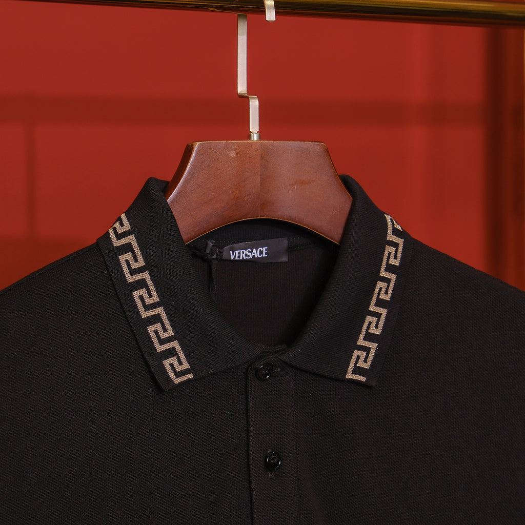 Áo polo Versace 1011851 A231377 2B130N Black Regular Fit