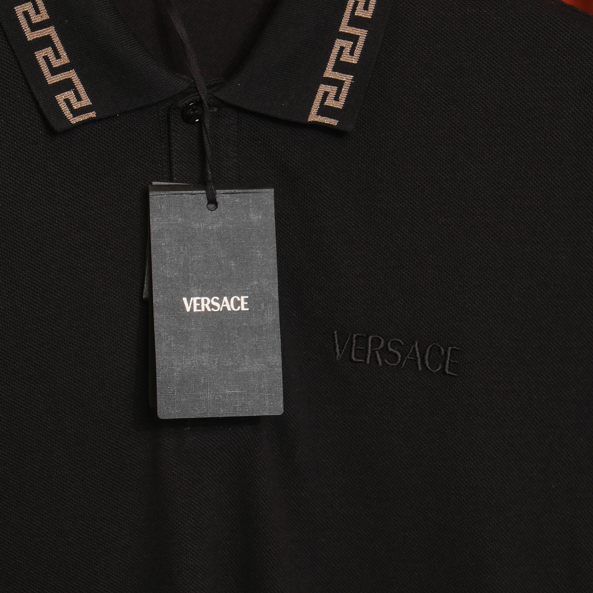 Áo polo Versace 1011851 A231377 2B130N Black Regular Fit