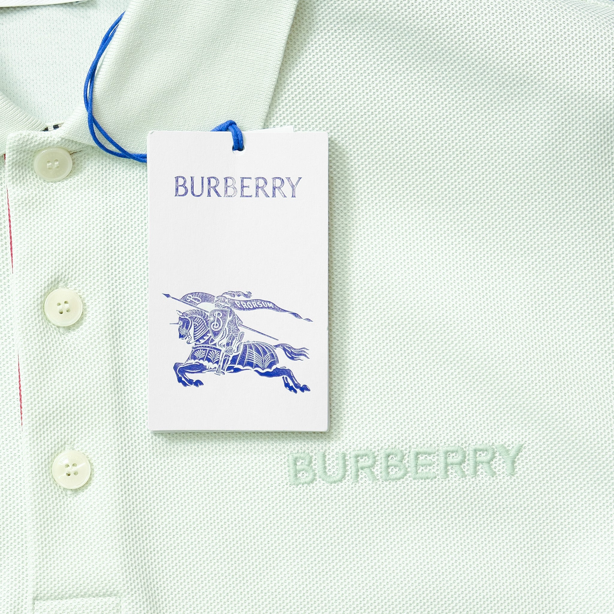 Áo polo Burberry Hartford BBY Pistachio Slim Fit