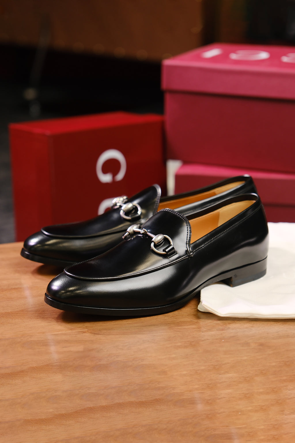 Giày Gucci 795116 AADQC Black Horsebit Loafers