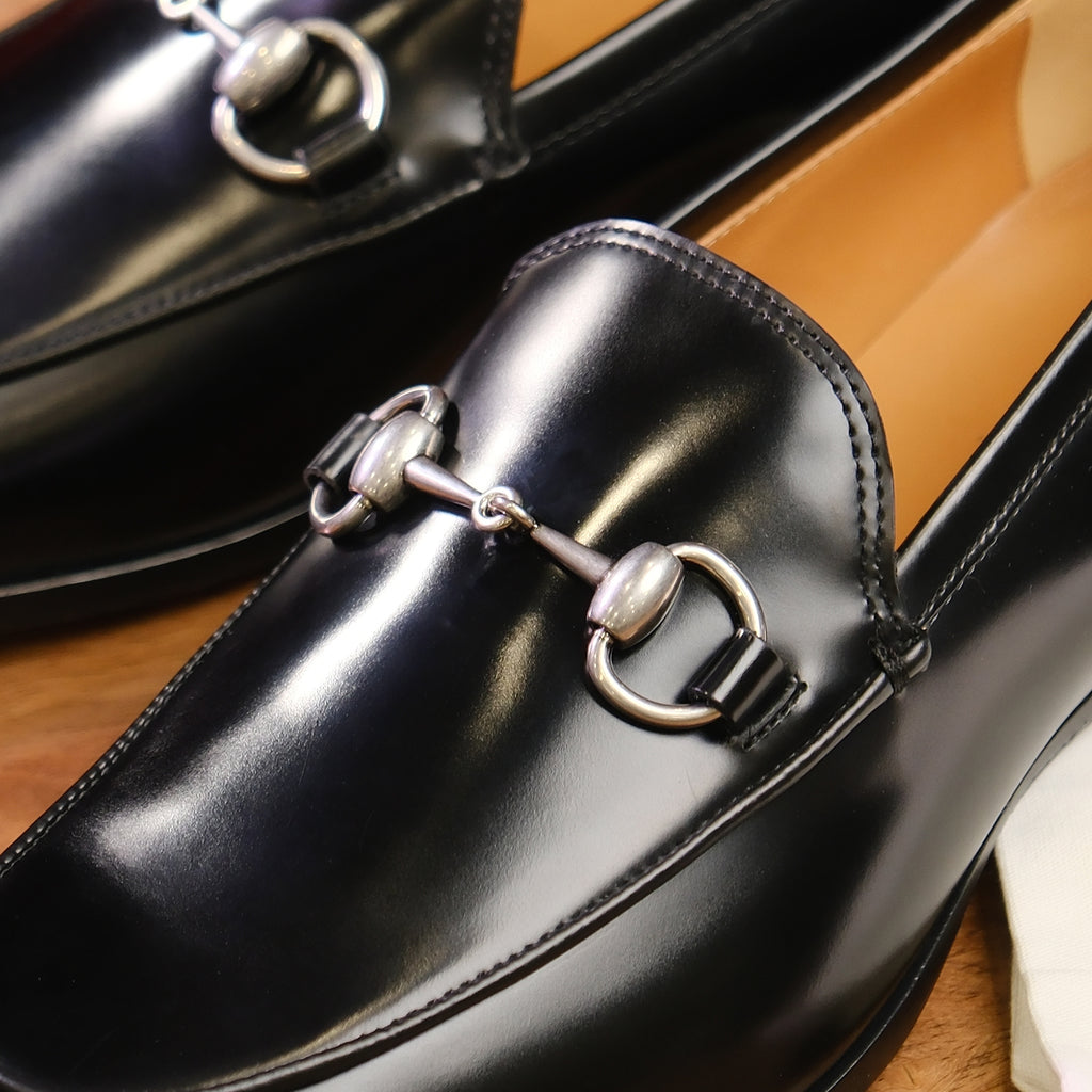 Giày Gucci 795116 AADQC Black Horsebit Loafers